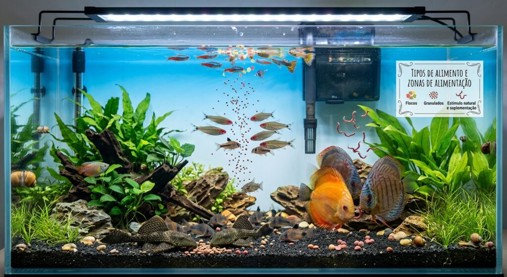 Como Alimentar Peixes de Aquário Corretamente